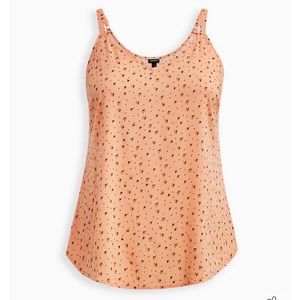 Torrid AVA - PEACH STAR TEXTURED STRETCH RAYON CAMI